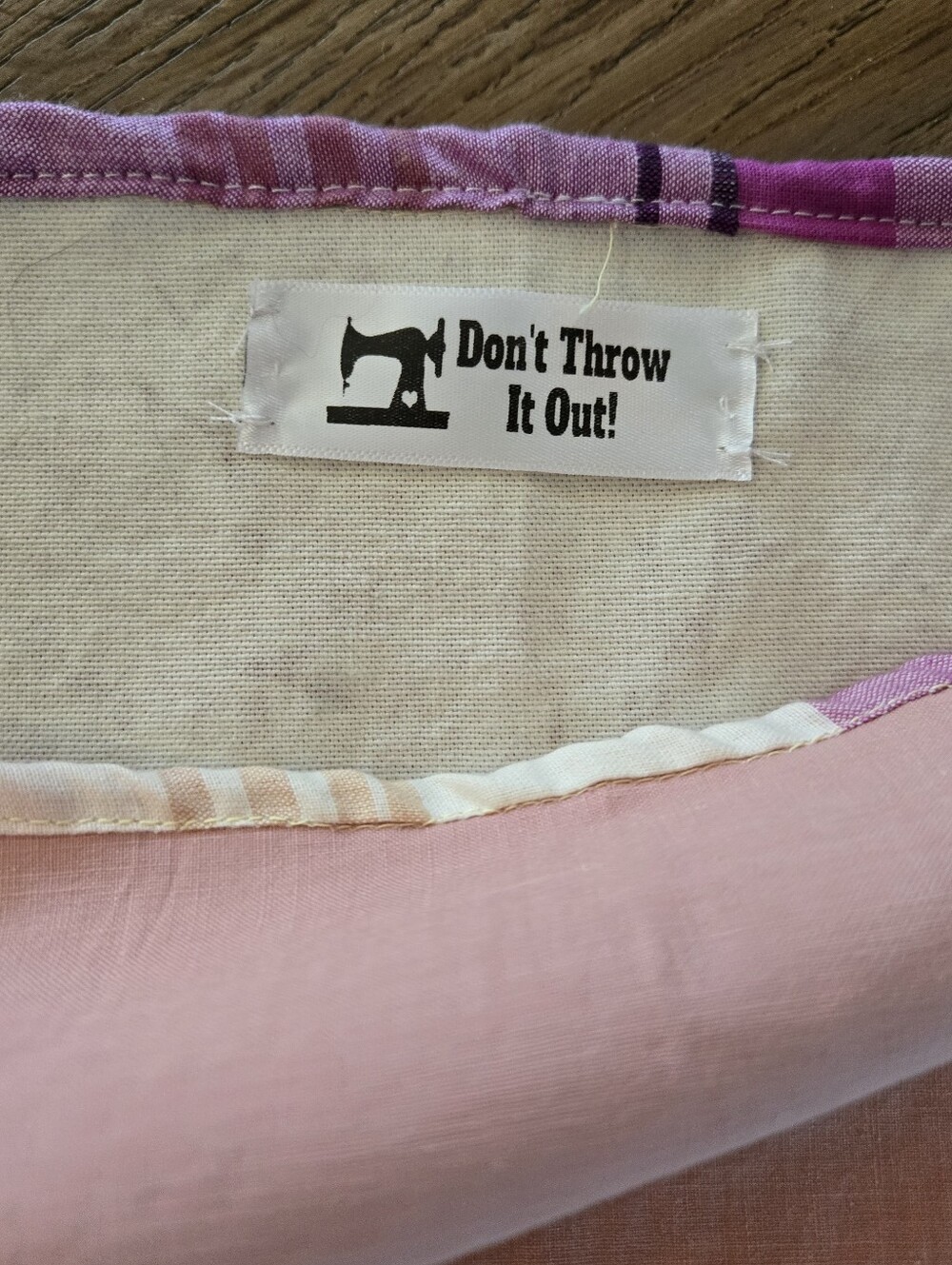 Upcycled Vtg Embroidered Textile & Quilt TOP XL-1X Handmade Dont Throw It Out - Picture 5 of 5